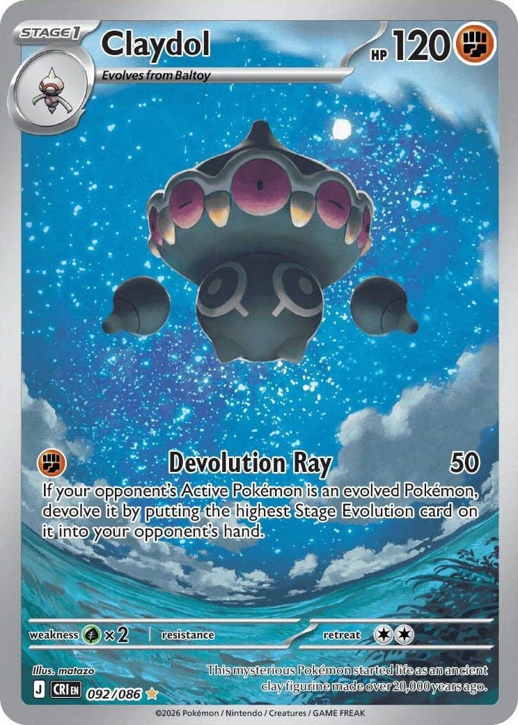 Claydol - 092-086 - Illustration Rare
