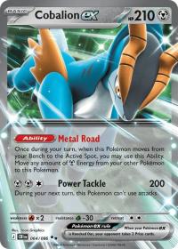 pokemon me04 chaos rising cobalion ex 064 086