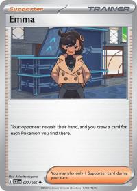 pokemon me04 chaos rising emma 077 086