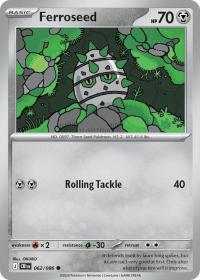 pokemon me04 chaos rising ferroseed 062 086