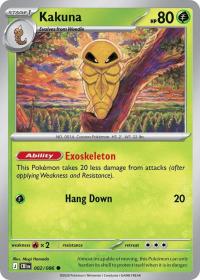 pokemon me04 chaos rising kakuna 002 086 rh
