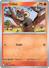 pokemon me04 chaos rising litleo 014 086
