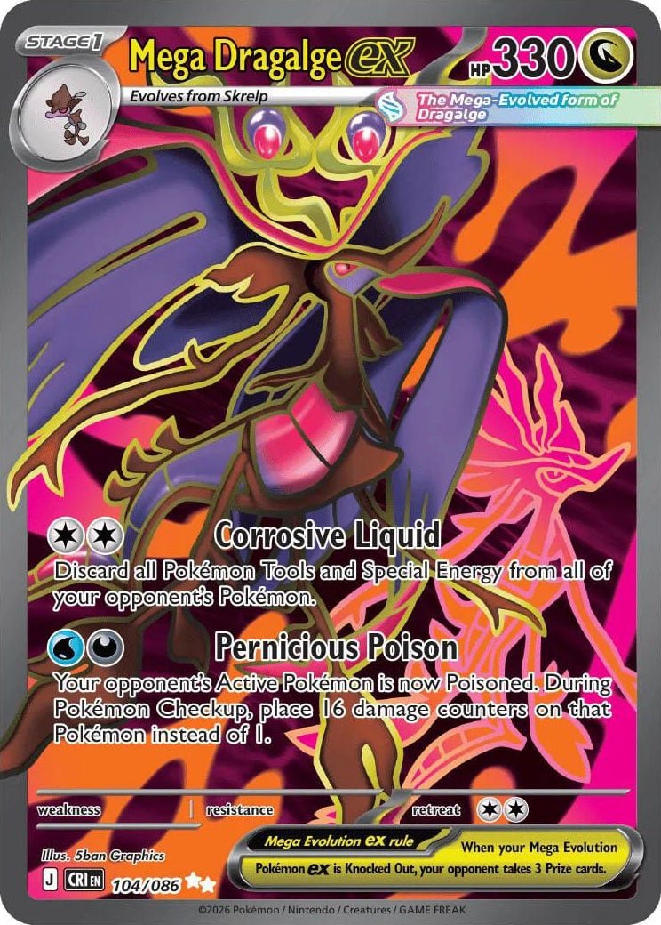 Mega Dragalge ex - 104-086 - FULL ART