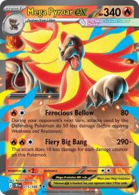 pokemon me04 chaos rising mega pyroar ex 015 086
