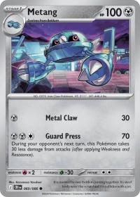 pokemon me04 chaos rising metang 060 086