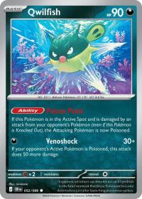 pokemon me04 chaos rising qwilfish 052 086