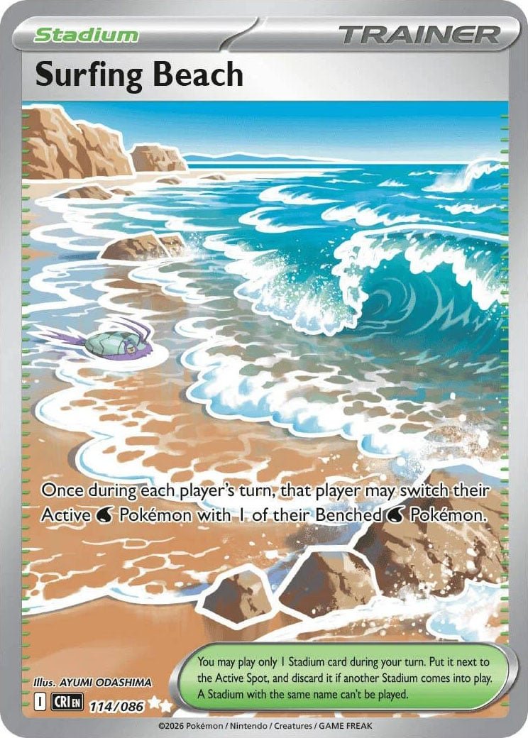 Surfing Beach - 114-086 - FULL ART