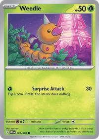 pokemon me04 chaos rising weedle 001 086 rh