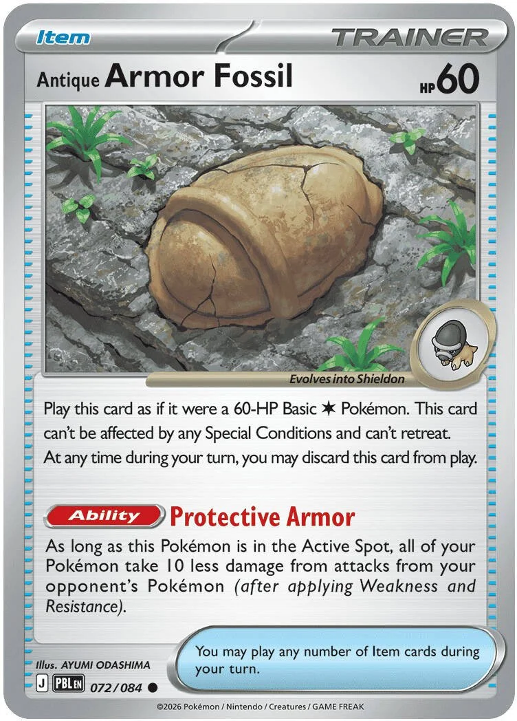 Antique Armor Fossil (RH) - 072-084