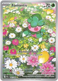pokemon me05 pitch black fomantis 085 084 illustration rare