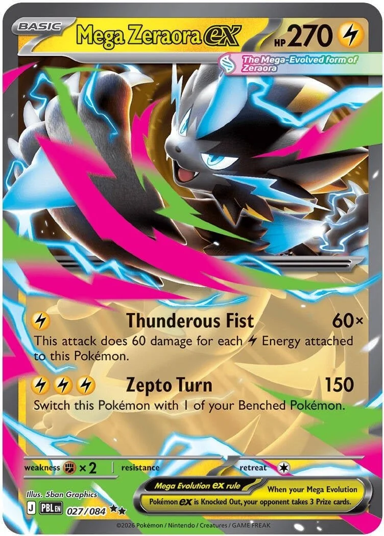 Mega Zeraora EX - 027-084