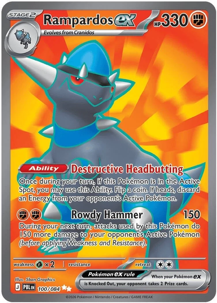 Rampardos EX - 100-084 - FULL ART