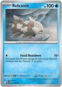 pokemon me05 pitch black relicanth rh 017 084