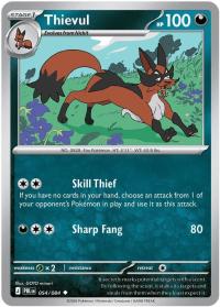 pokemon me05 pitch black thievul rh 054 084