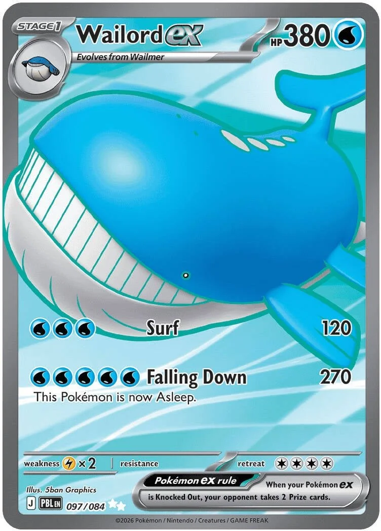 Wailord EX - 097-084 - FULL ART