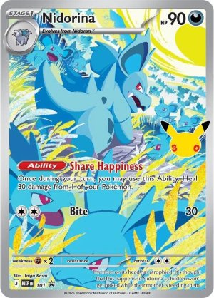 pokemon mep mega evolution promos nidorina mep101