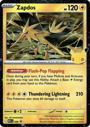 pokemon mep mega evolution promos zapdos mep098