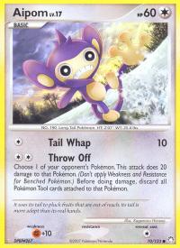 pokemon mysterious treasures aipom 70 123