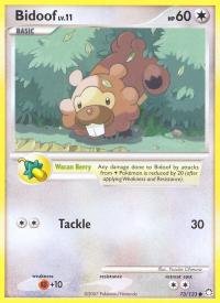 pokemon mysterious treasures bidoof 73 123 rh