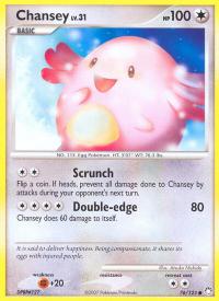 pokemon mysterious treasures chansey 76 123