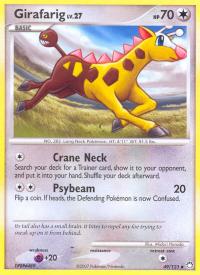 pokemon mysterious treasures girafarig 49 123