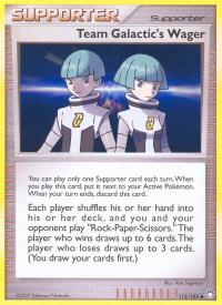 pokemon mysterious treasures team galactics wager 115 123