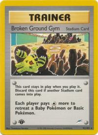 pokemon neo destiny 1st edition broken ground gym 92 105 1st edition