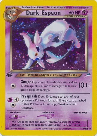 Dark Espeon - 4-105   1st Edition