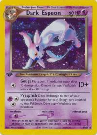 pokemon neo destiny 1st edition dark espeon 4 105 1st edition