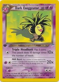 pokemon neo destiny 1st edition dark exeggutor 33 105 1st edition