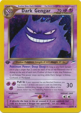 Dark Gengar - 6-105   1st Edition