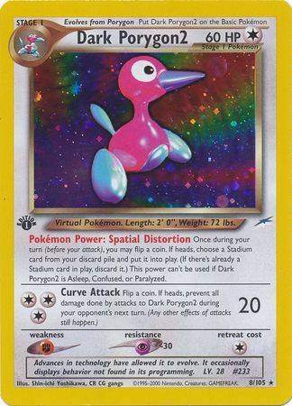 Dark Porygon2 - 8-105   1st Edition