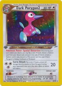 pokemon neo destiny 1st edition dark porygon2 8 105 1st edition