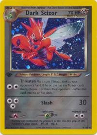 pokemon neo destiny 1st edition dark scizor 9 105 1st edition