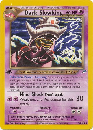 Dark Slowking - 20-105  1st Edition