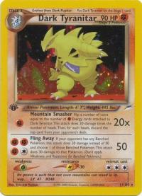 pokemon neo destiny 1st edition dark tyranitar 11 105 1st edition