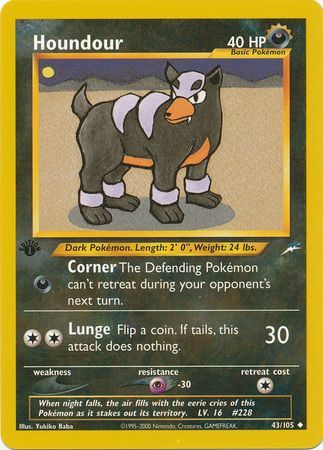 Houndour - 43-105 1st Edition