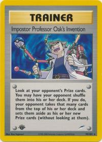 pokemon neo destiny 1st edition imposter professor oak s invention 94 105 1st edition