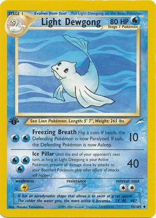 Light Dewgong - 45-105 1st Edition