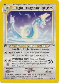 pokemon neo destiny 1st edition light dragonair 22 105 1st edition