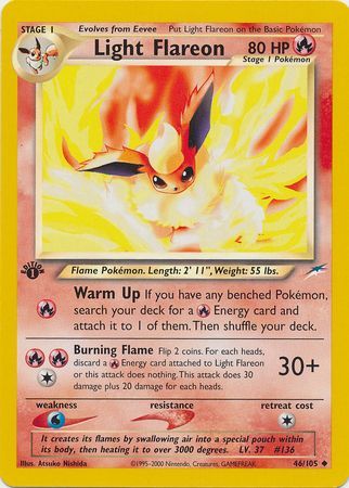 Light Flareon - 46-105 1st Edition