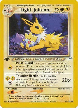 Light Jolteon - 48-105 1st Edition