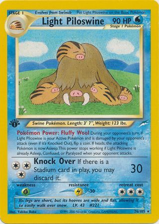 Light Piloswine - 26-105 1st Edition