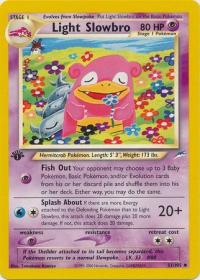 pokemon neo destiny 1st edition light slowbro 51 105 1st edition