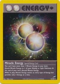 pokemon neo destiny 1st edition miracle energy 16 105 1st edition