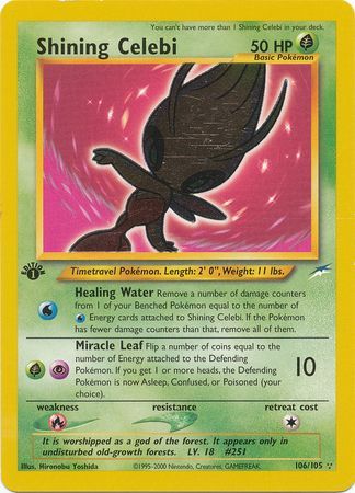 Shining Celebi (Triple Star) - 106-105  1st Edition