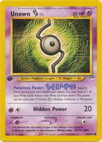 pokemon neo destiny 1st edition unown s 87 105 1st edition