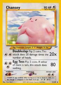 pokemon neo destiny chansey 31 105