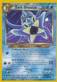 pokemon neo destiny dark omastar 19 105