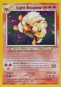 pokemon neo destiny light arcanine 12 105